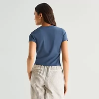 a.n.a Perfect Tee Womens Crew Neck Short Sleeve T-Shirt