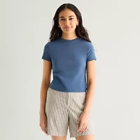 a.n.a Perfect Tee Womens Crew Neck Short Sleeve T-Shirt