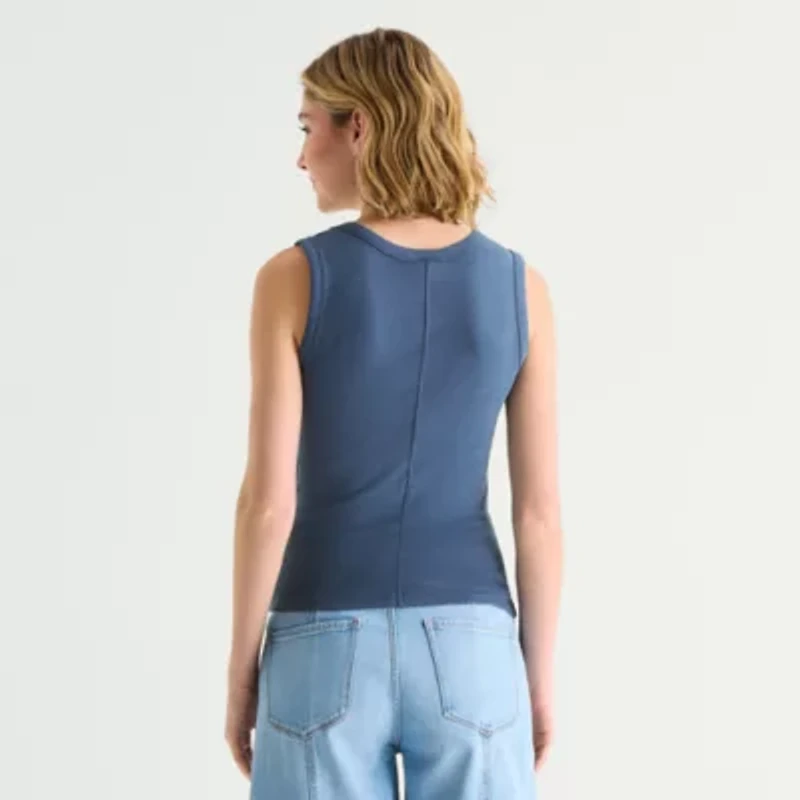 a.n.a Womens V Neck Sleeveless Tank Top