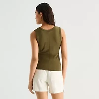 a.n.a Womens V Neck Sleeveless Tank Top