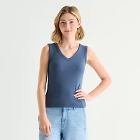a.n.a Womens V Neck Sleeveless Tank Top