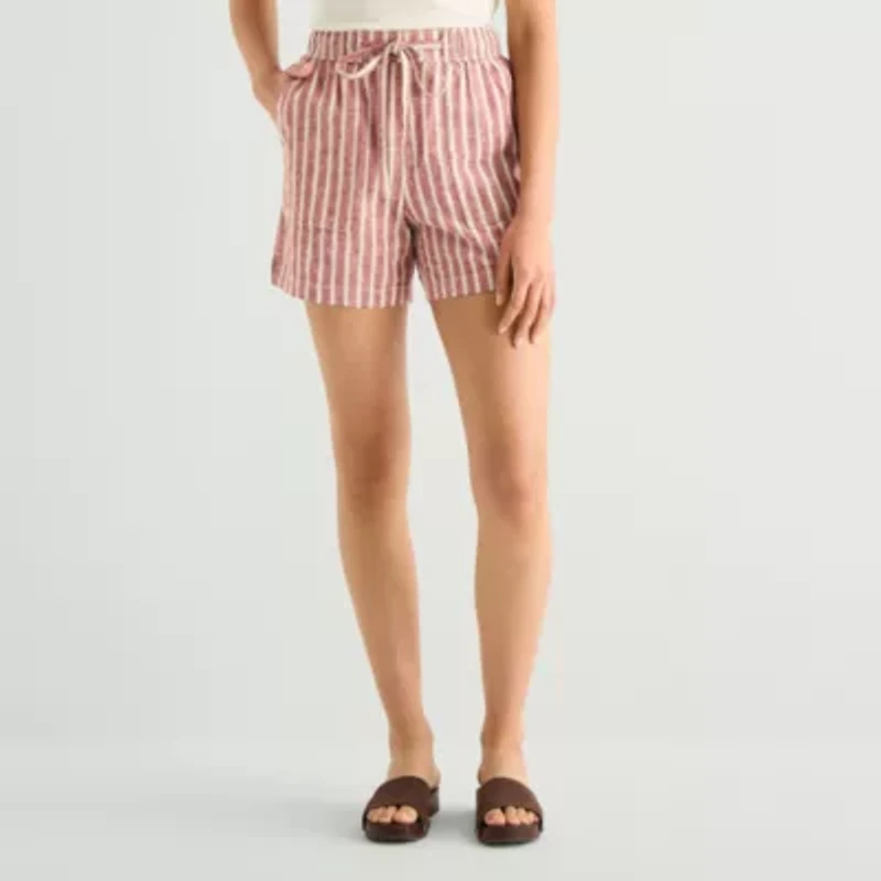 a.n.a Womens High Rise 5" Pull-On Short