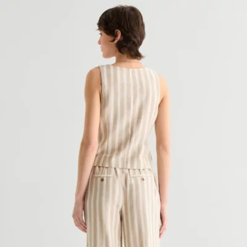 a.n.a Womens Square Neck Sleeveless Vest