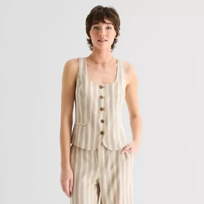 a.n.a Womens Square Neck Sleeveless Vest