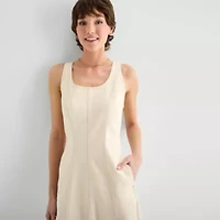 a.n.a Womens Sleeveless Midi Fit + Flare Dress