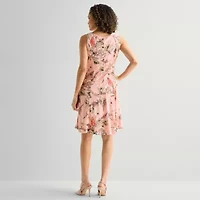 Perceptions Womens Floral Jacket Dress