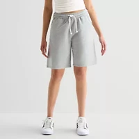 Arizona Womens Mid Rise Juniors Active Pull-On Short