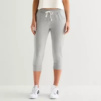 Arizona Womens Juniors Mid Rise Workout Capris