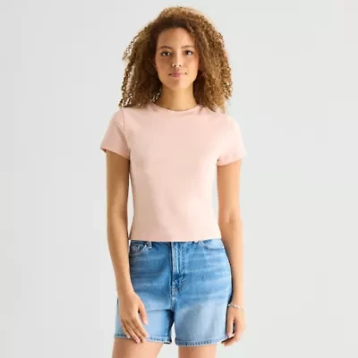 a.n.a Perfect Tee Womens Crew Neck Short Sleeve T-Shirt
