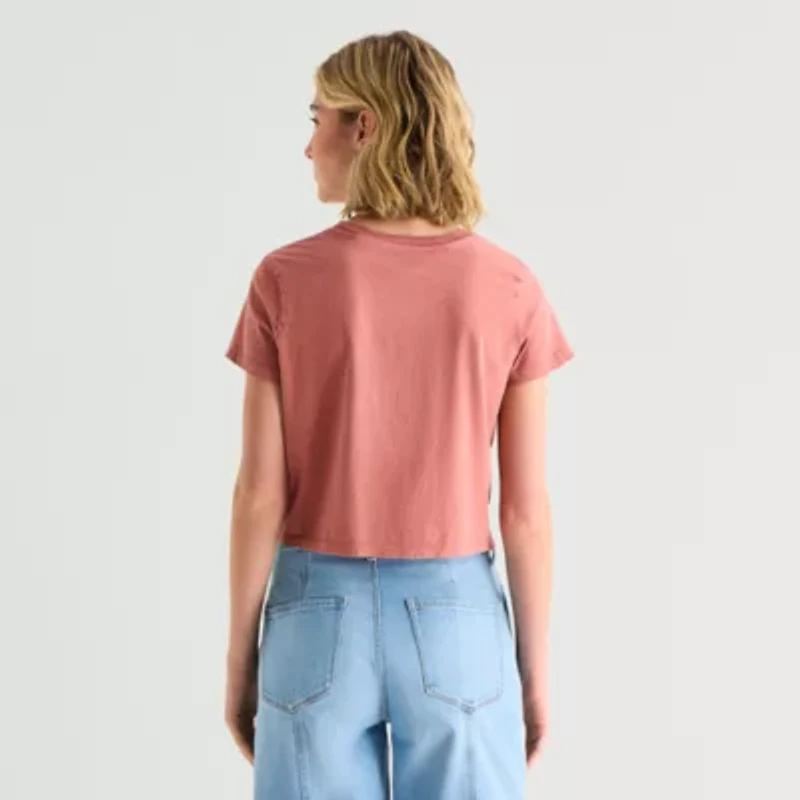 a.n.a Womens Crew Neck Short Sleeve T-Shirt