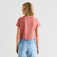 a.n.a Womens Crew Neck Short Sleeve T-Shirt