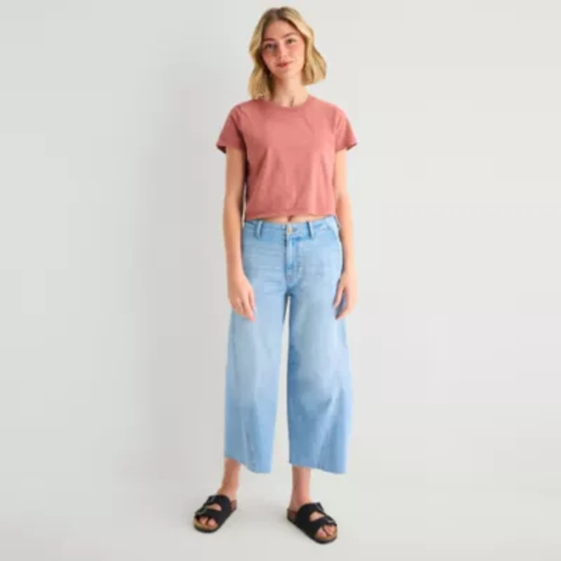 a.n.a Womens Crew Neck Short Sleeve T-Shirt