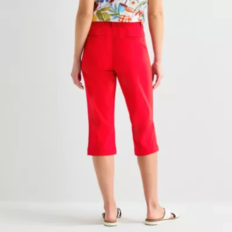 St. John's Bay Womens Mid Rise Capri Pant