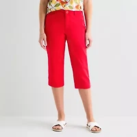 St. John's Bay Womens Mid Rise Capri Pant