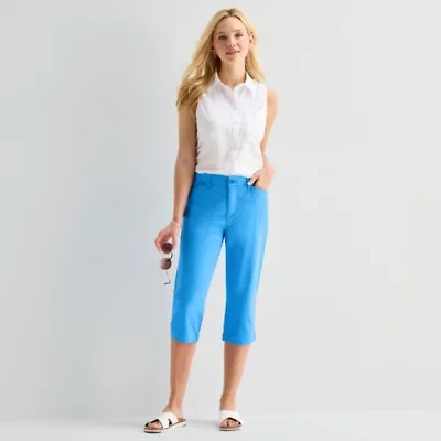 St. John's Bay Womens Mid Rise Capri Pant