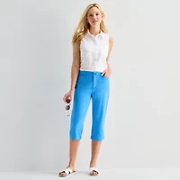 St. John's Bay Womens Mid Rise Capri Pant