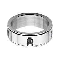 Star Wars® Stainless Steel R2D2 Spinner Ring