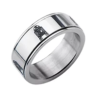Star Wars® Stainless Steel R2D2 Spinner Ring