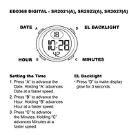 Skechers® Ladies Mint Digital Strap Watch