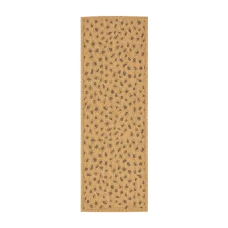 Safavieh Courtyard Collection Allison Animal Indoor/Outdoor Runner Rug