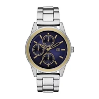 Geneva Mens Silver Tone Bracelet Watch Fmdjm613