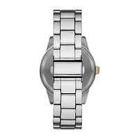 Geneva Mens Silver Tone Bracelet Watch Fmdjm613