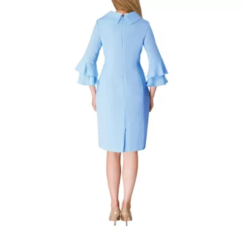 Giovanna Signature 3/4 Sleeve Shift Dress - Plus