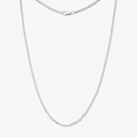 Silver Reflections Pure Silver Over Brass 18 Inch Figaro Chain Necklace