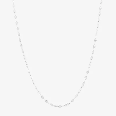 Silver Treasures Made Italy Sterling 16-20" Mirror Chain Necklace