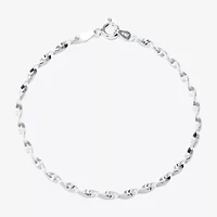 Silver Treasures Sterling Silver Chain Bracelet