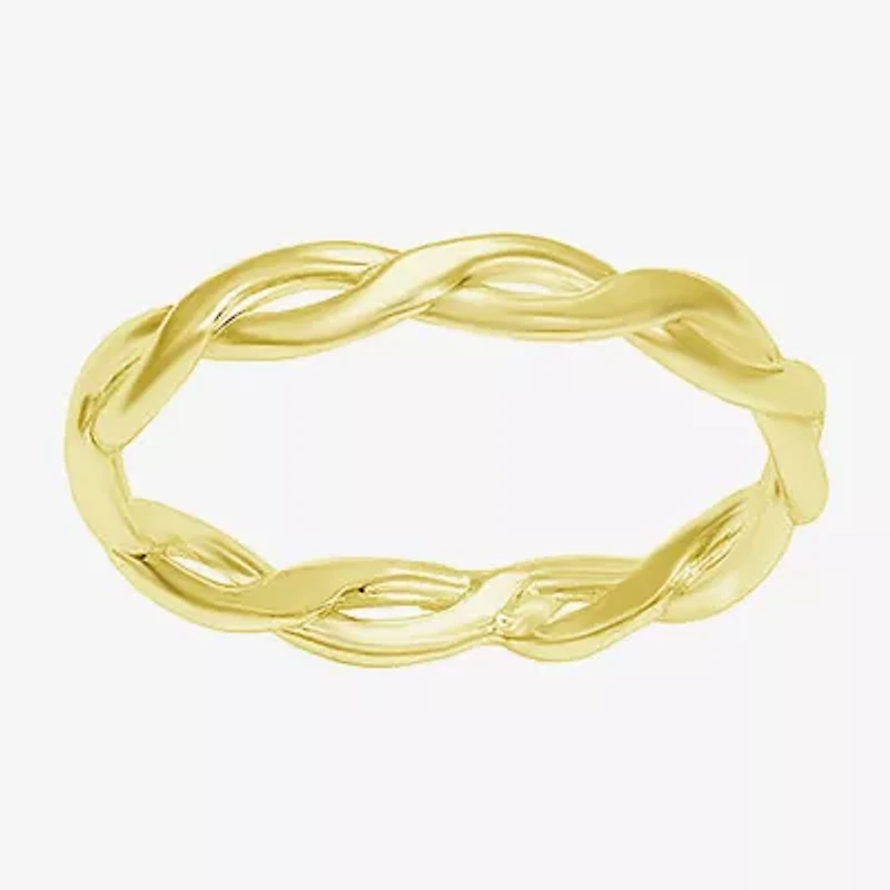 Itsy Bitsy Womens 14K Gold Over Silver Hypoallergenic Delicate Band