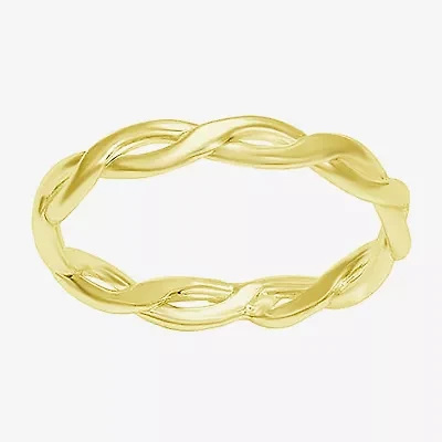 Itsy Bitsy Womens 14K Gold Over Silver Hypoallergenic Delicate Band