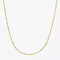 Silver Reflections 24K Gold Over Brass 18-30" Chain Necklace