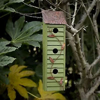 Glitzhome 18in Distressed Solid Wood Bird House