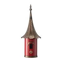 Glitzhome 32in Farmhouse Metal Pagoda Bird House