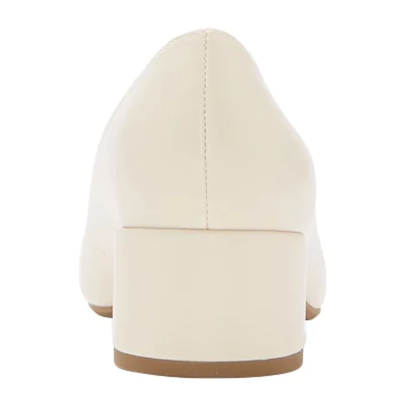 Liz Claiborne Faris Womens Closed Toe Block Heel Pumps