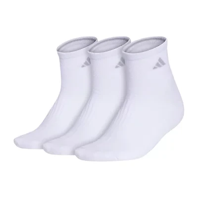 adidas Cushioned Womens 3 Pair Quarter Ankle Socks