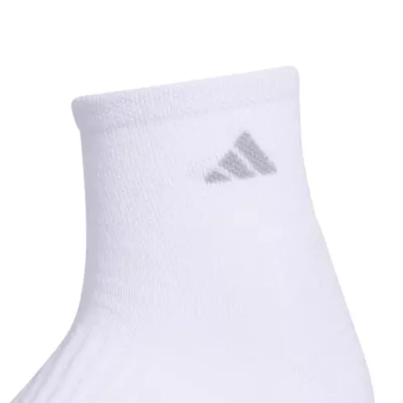 adidas Cushioned Womens 3 Pair Quarter Ankle Socks