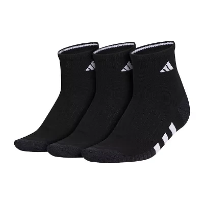 adidas Cushioned Womens 3 Pair Quarter Ankle Socks