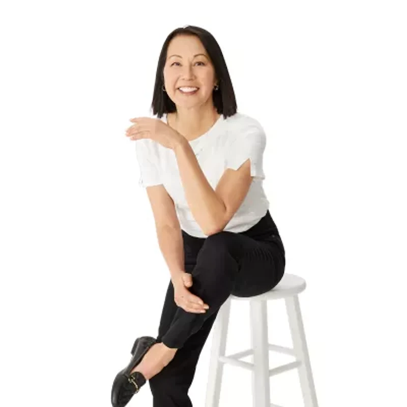 Liz Claiborne Tall Womens Amber Mid Rise Straight Pull- On Pants