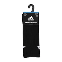adidas Cushioned Mens 3 Pair Crew Socks