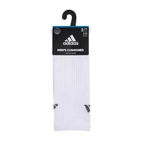 adidas Cushioned Mens 3 Pair Crew Socks