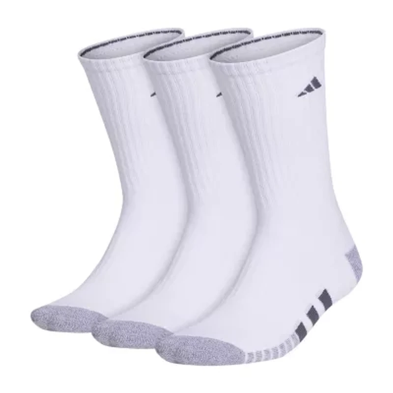 adidas Cushioned Mens 3 Pair Crew Socks