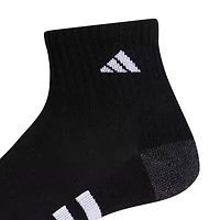 adidas Cushioned Mens 3 Pair Quarter Ankle Socks
