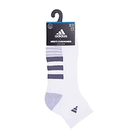 adidas Cushioned Mens 3 Pair Quarter Ankle Socks