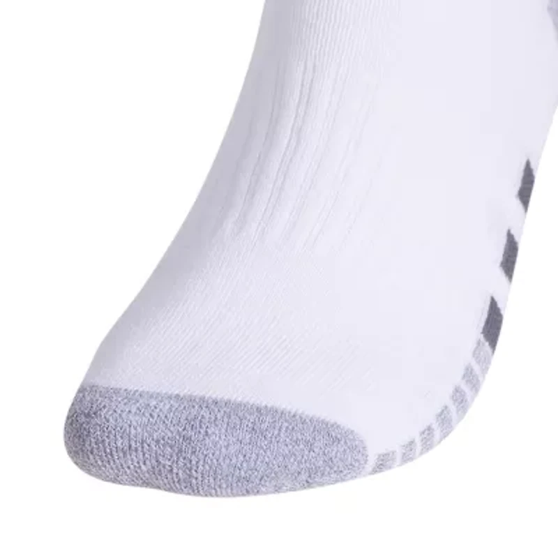 adidas Cushioned Mens 3 Pair Quarter Ankle Socks