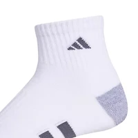 adidas Cushioned Mens 3 Pair Quarter Ankle Socks