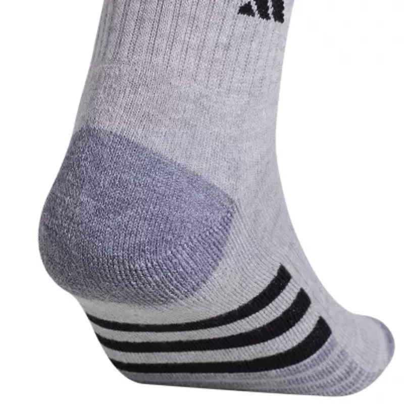 adidas Cushioned Mens 3 Pair Quarter Ankle Socks