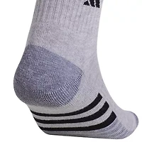 adidas Cushioned Mens 3 Pair Quarter Ankle Socks