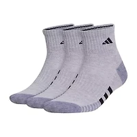 adidas Cushioned Mens 3 Pair Quarter Ankle Socks